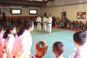 Les judokas et les parents présents au rendez-vous de cette fin de saison.